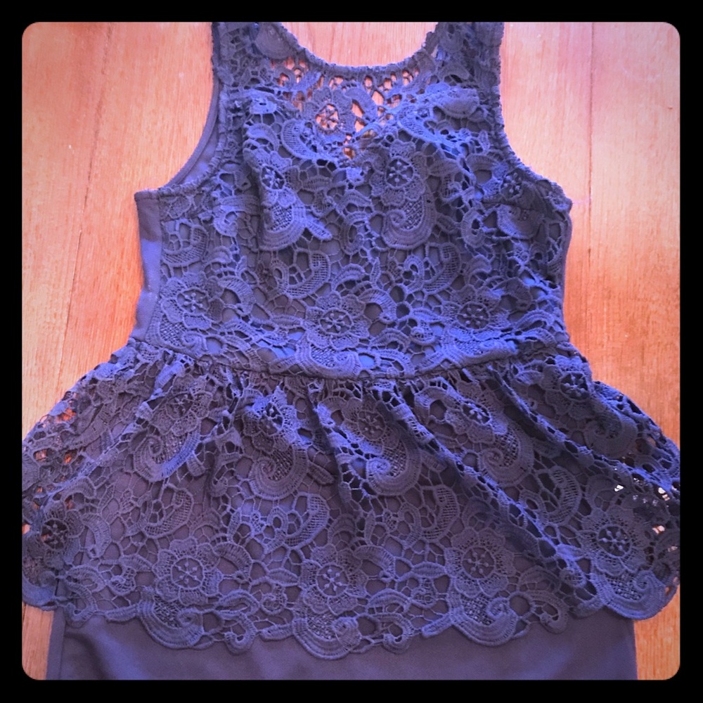 Navy Lace Dress